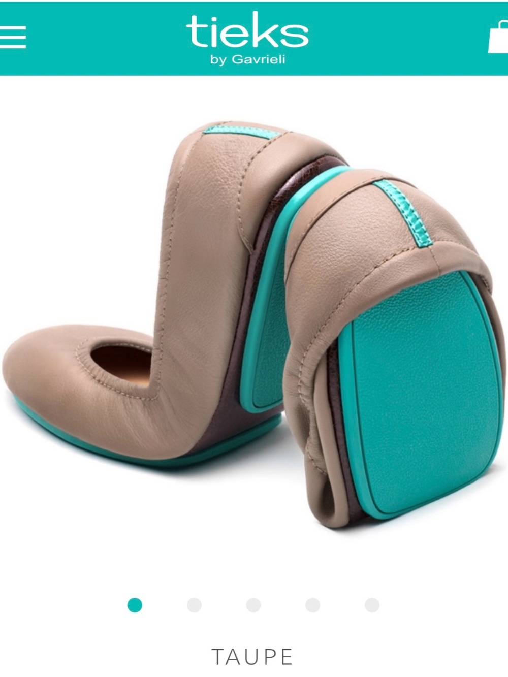 Tieks Ballet Flats Taupe size 7